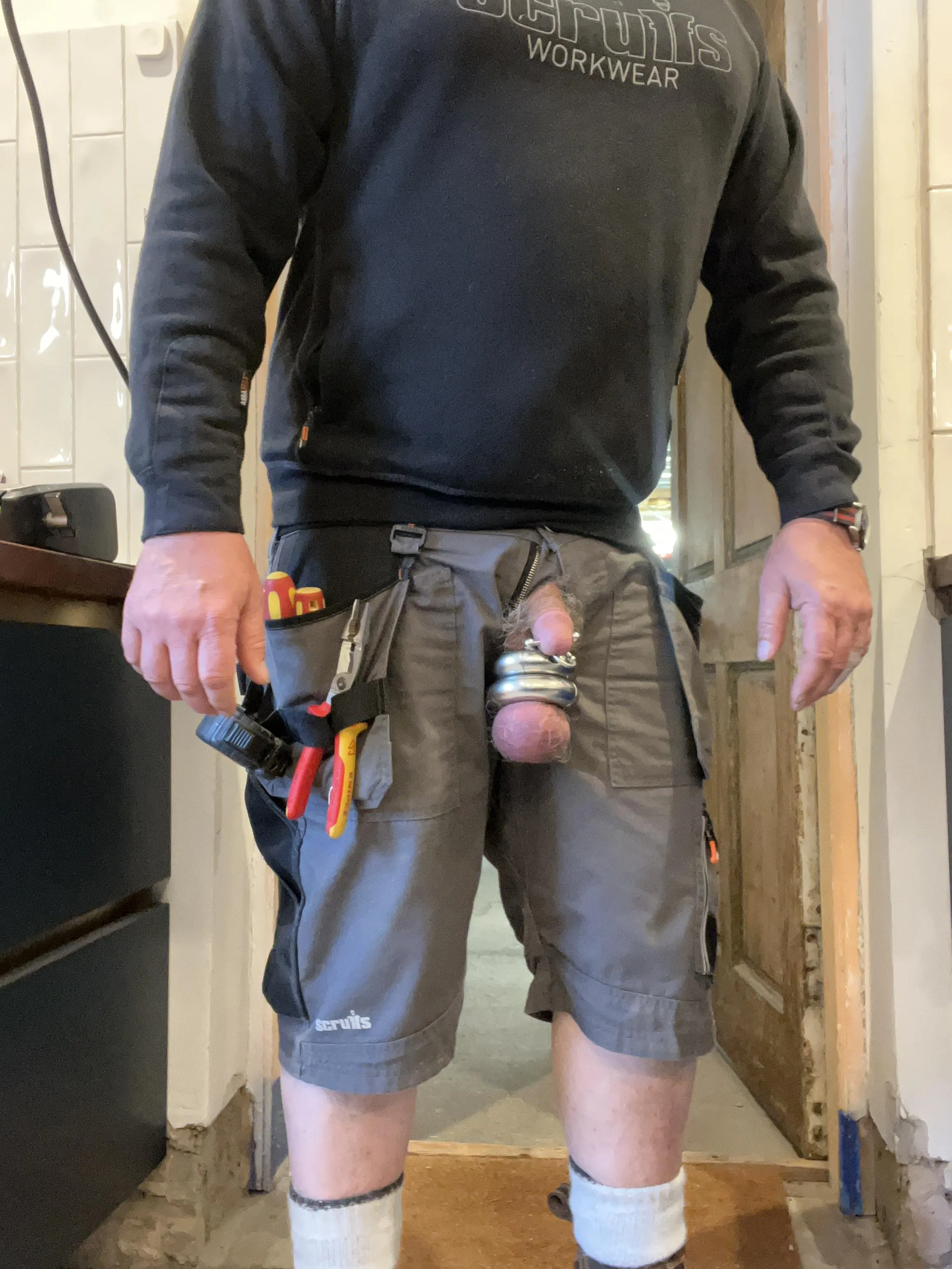 Always got weights on my balls under my work gear