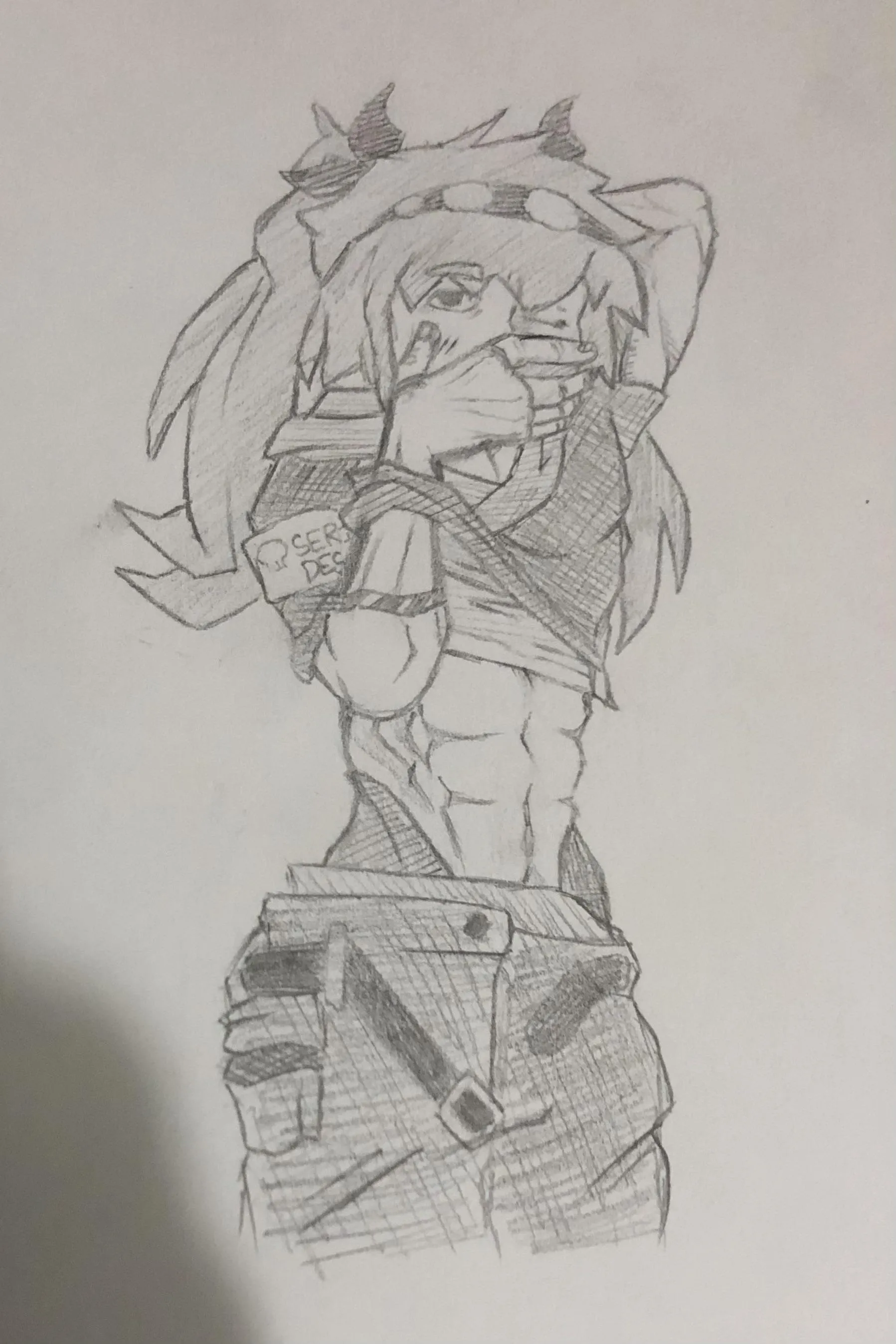 Human J showing off (My Art)