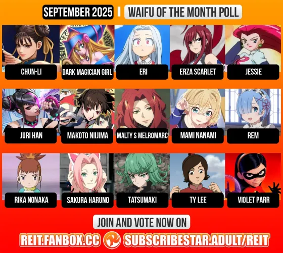 September Waifu of the Month poll
