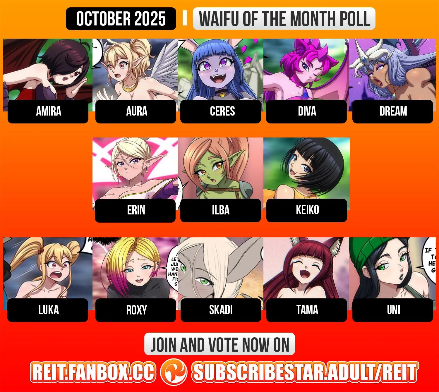 Waifu of the Month poll