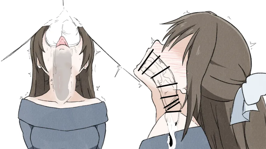 I love feeling my neck veins pulse at the same rhythm as the cock pulsing deep inside my throat