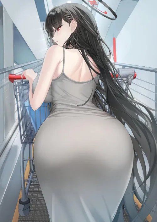 Being blessed with the power of reality bending, I would often go out of my way to turn people into better forms. As I stood behind this guy on an escalator I used my powers on him. Now he's a sexy lady, and I must say that I prefer the view! (RP)