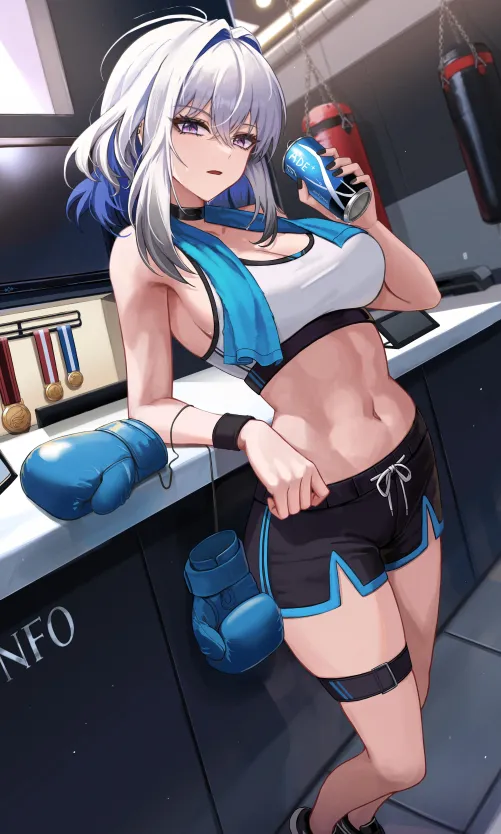 Galbrena having a break