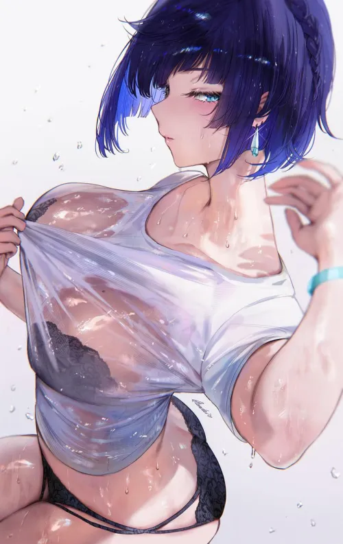 Wet T-Shirt Yelan [Genshin Impact]