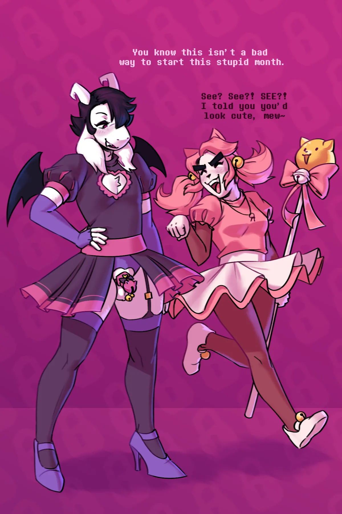 Asriel and Mad Mew Mew