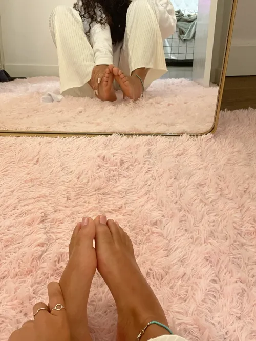 In PJs just before going to sleep