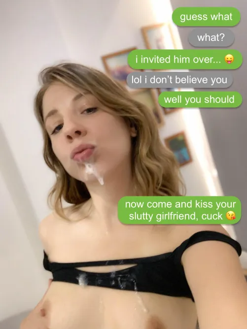 Girlfriend and her new lover's first date.