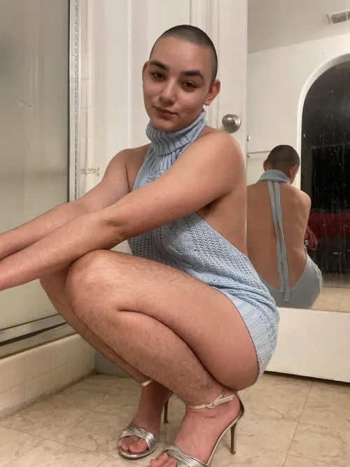 Hairy legs are sexier with heels 😉