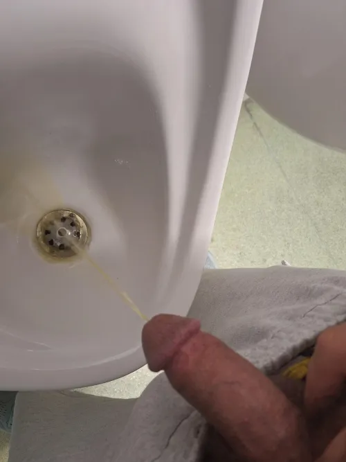 I get so hard at the urinal