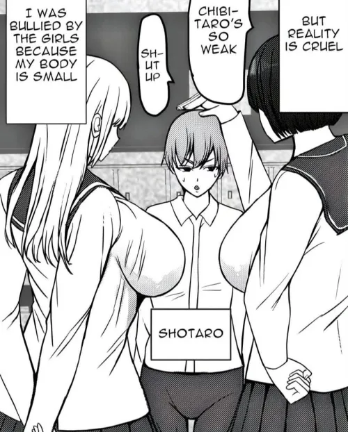 LF mono source ‘But reality is cruel I was bullied by the girls because my body is small Chibitaro’s so weak Shut up