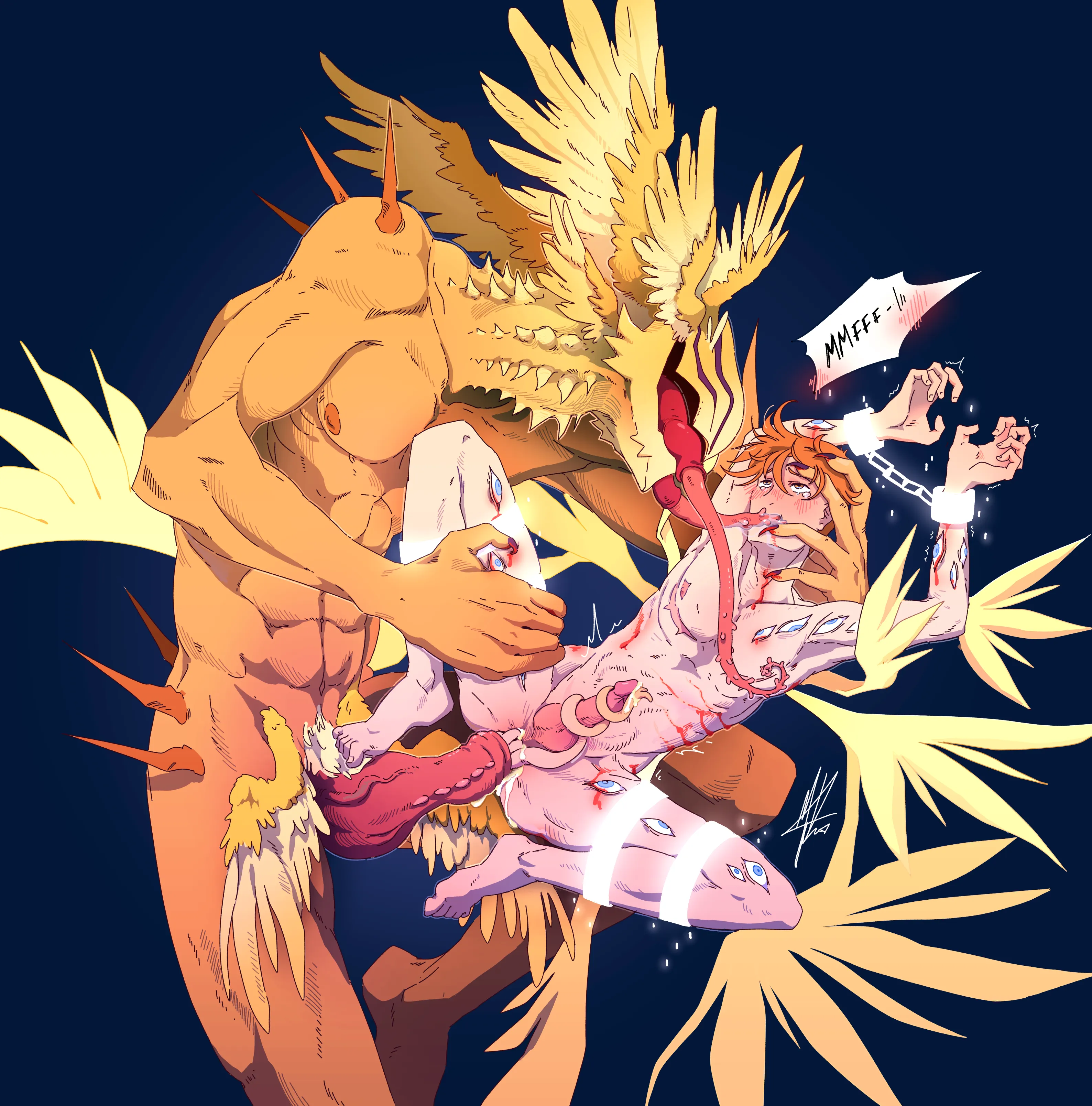 Monstrous Seraphim on humanoid Seraphim action [MM]