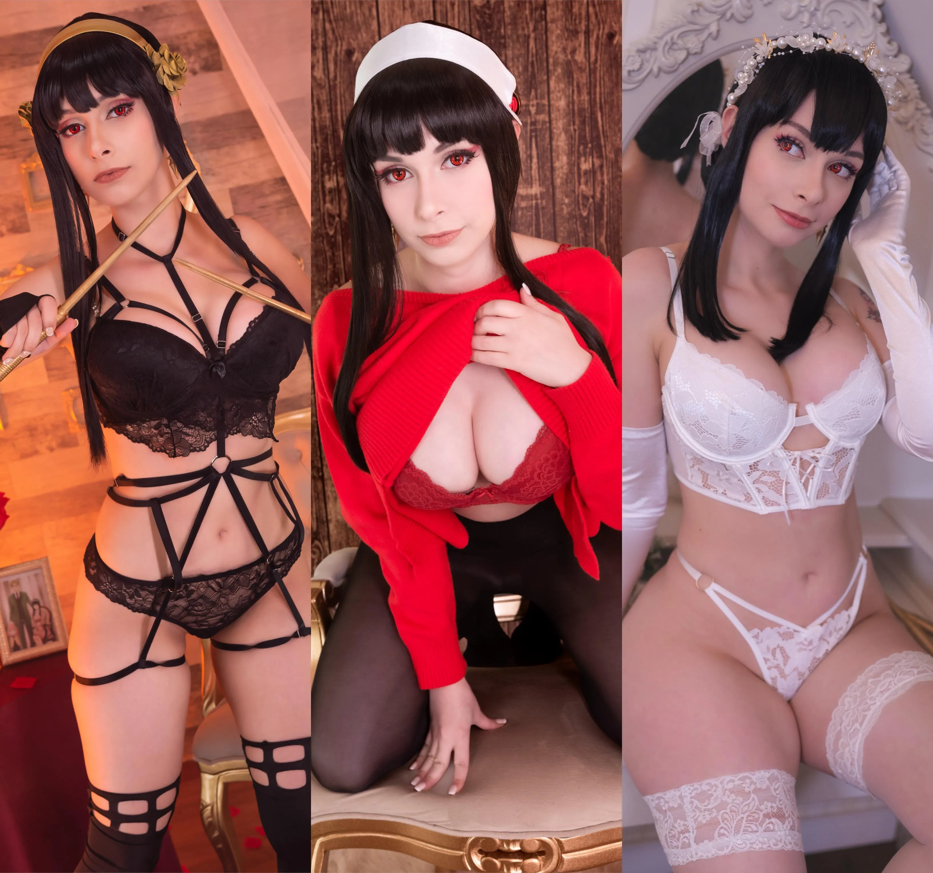 My Yor cosplay in 3 versions ❤️