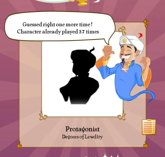 Nah which 37 of you put DoL protag into Akinator