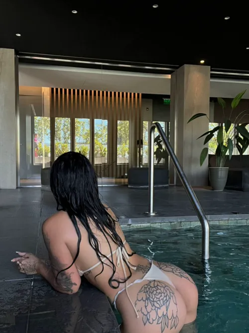 Was just swimming and someone snapped a pic of my back