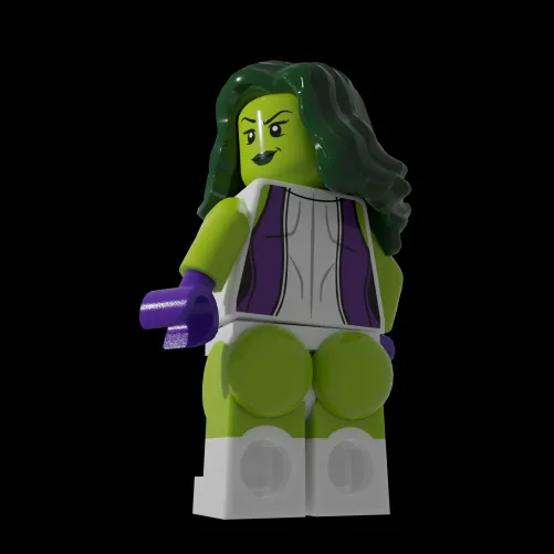 Caked up lego she hulk? Yes please!