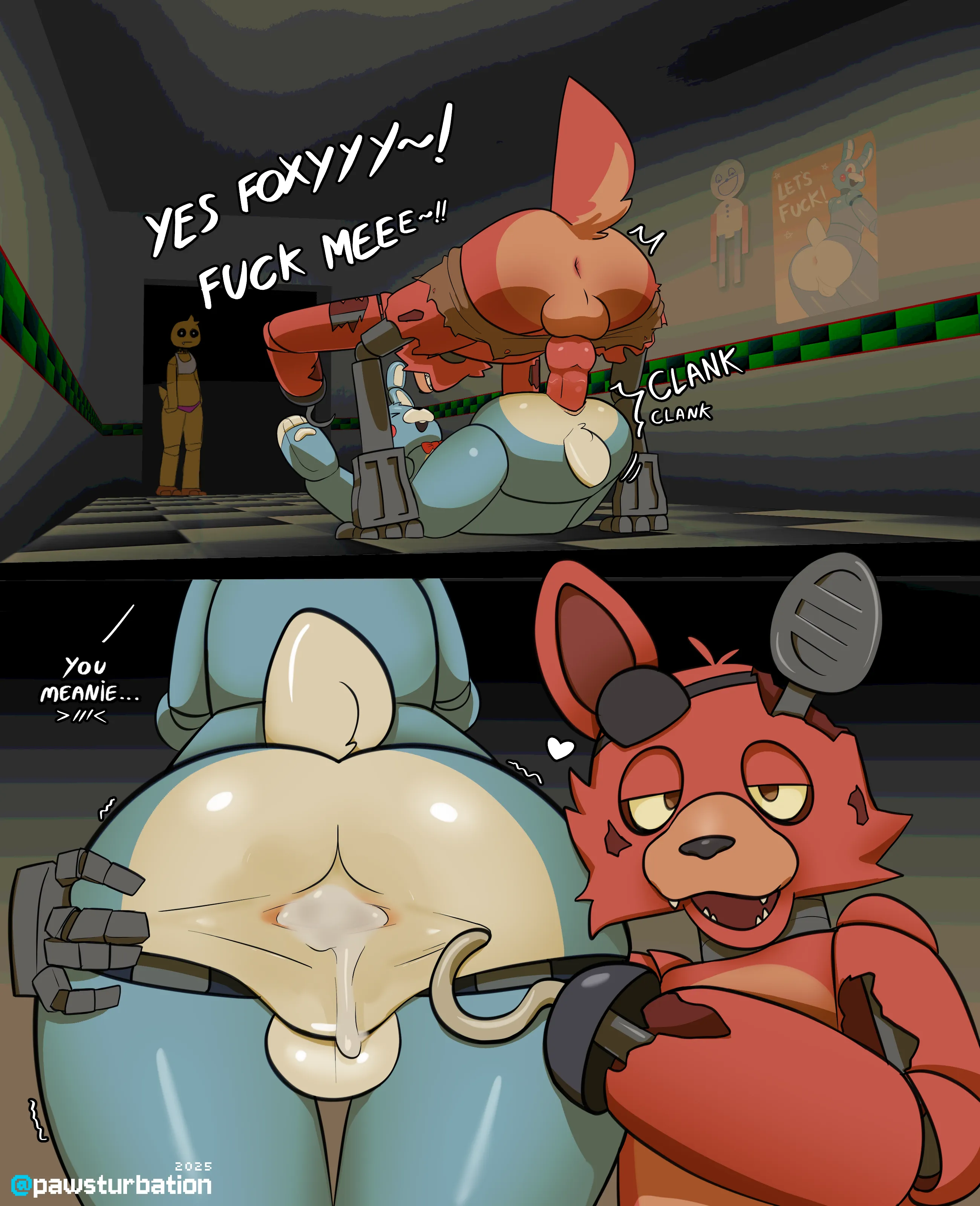 foxy breeding toy bonnie :3 [Pawsturbation]