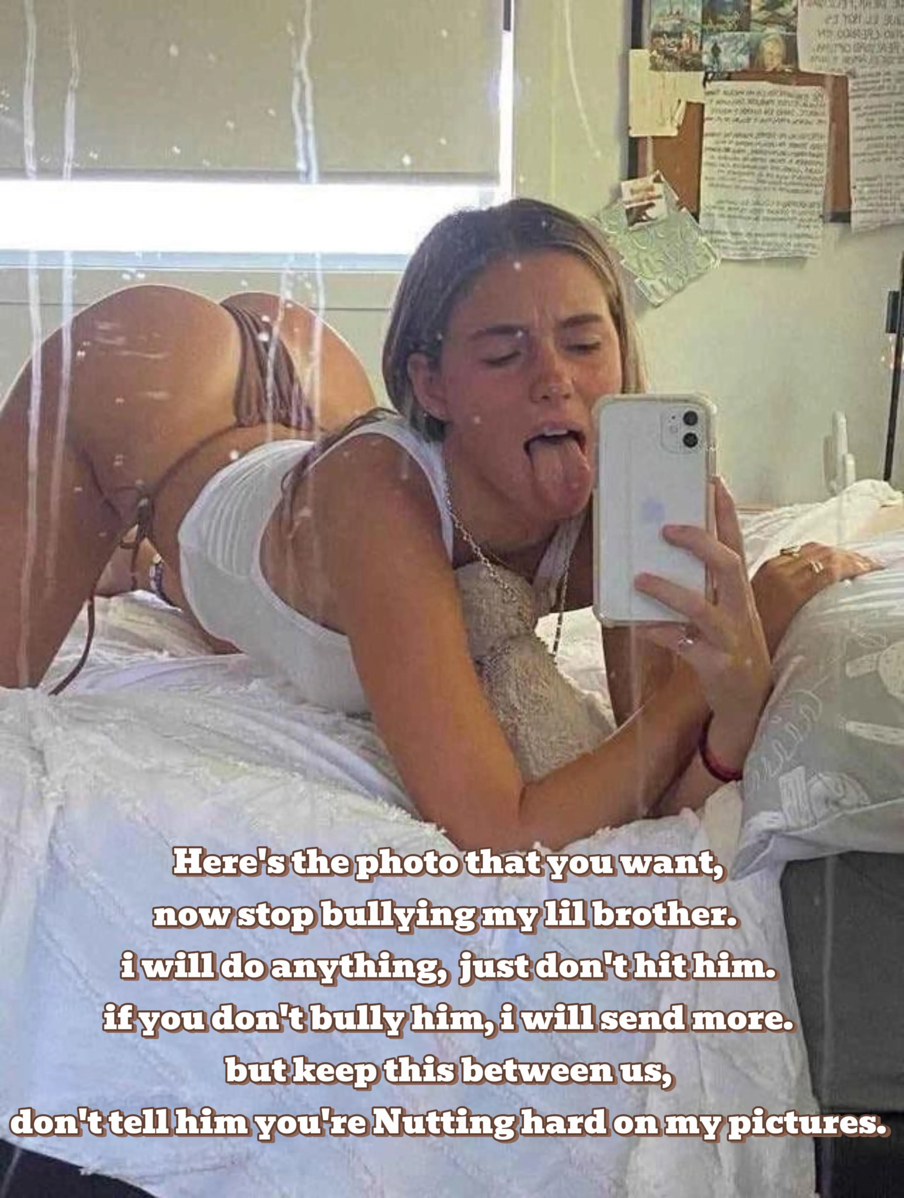 My Sister only did this to help me.