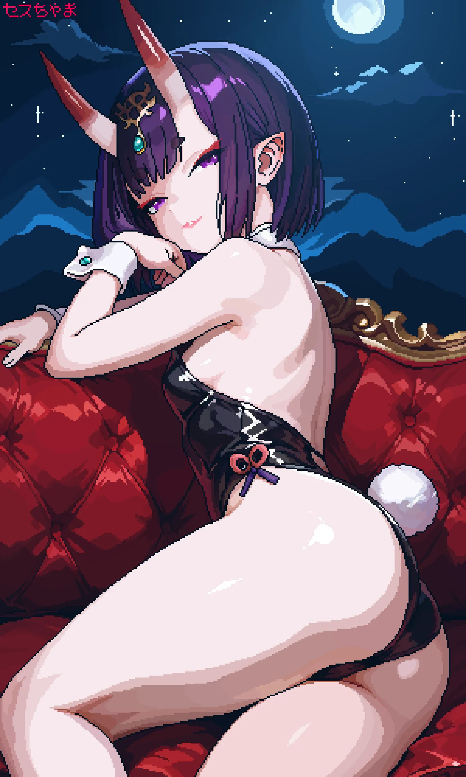 Shuten Douji Pixel Art (SethChamaChama)
