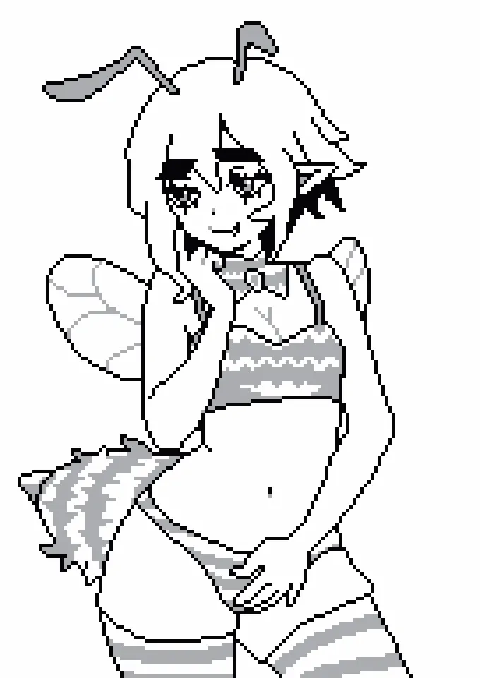 hii! do you remember Melissa? I made a new sketch of her! ^^