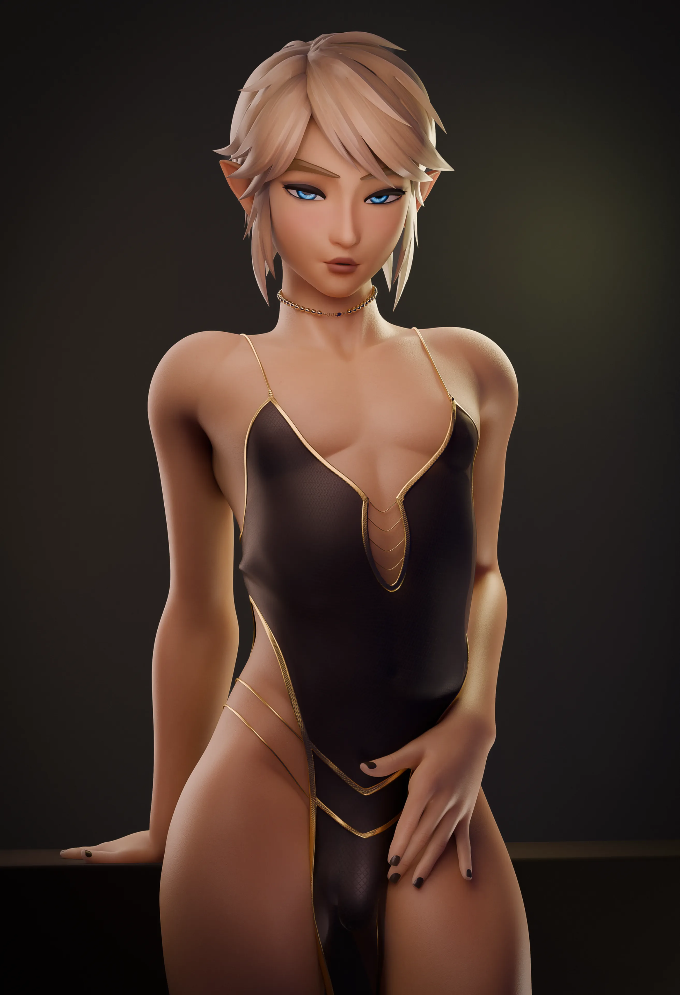 Link showing off his new outfit 🤩 (Trist.ava)