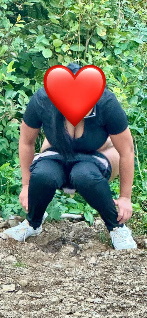 Pissing in the woods