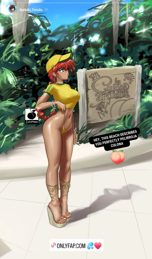 Ranma-chan at the beach