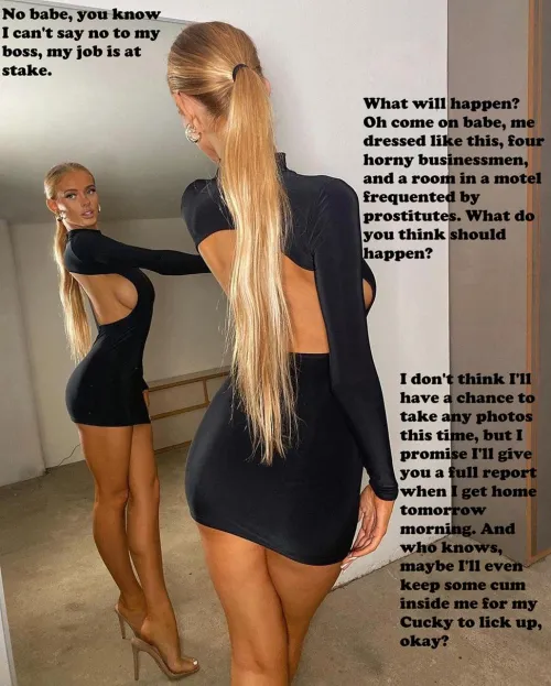 Your wife is devoted to her boss but never forgets her little cuckold!