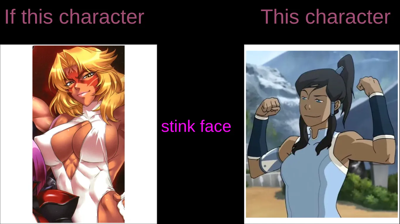 Power lady stink face korra