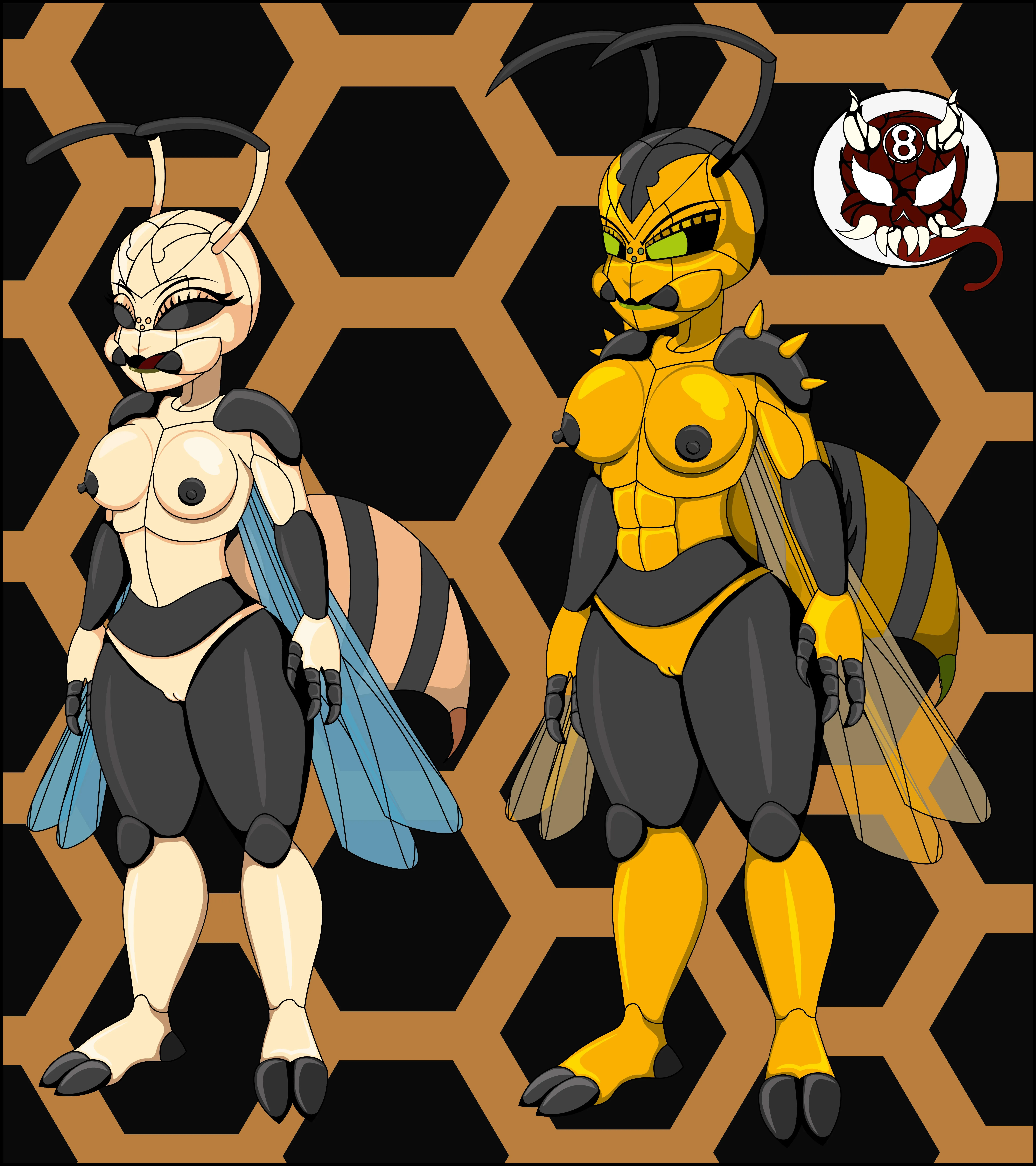 wasp girl concept art (@8ball9615art)