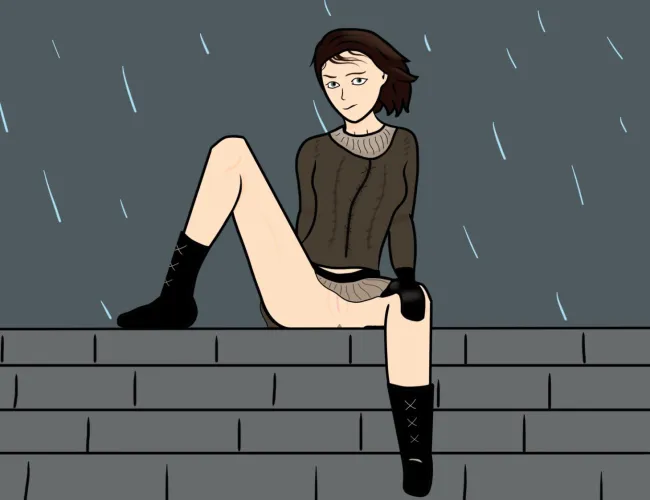 Arya was made to wear a skirt to look more ladylike… not wearing panties was her way of rebelling. (OC and still learning so constructive criticism is welcome)