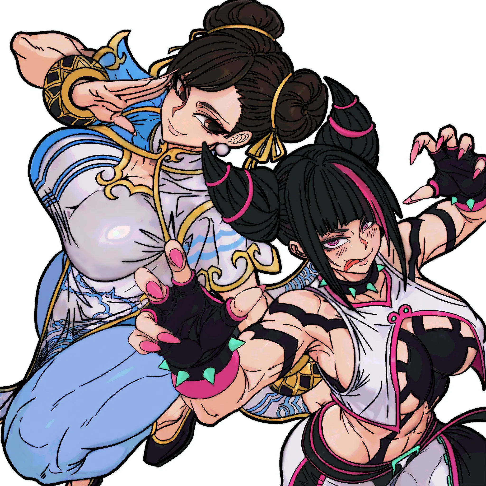 Chun-li and Juri by Master_DCJ