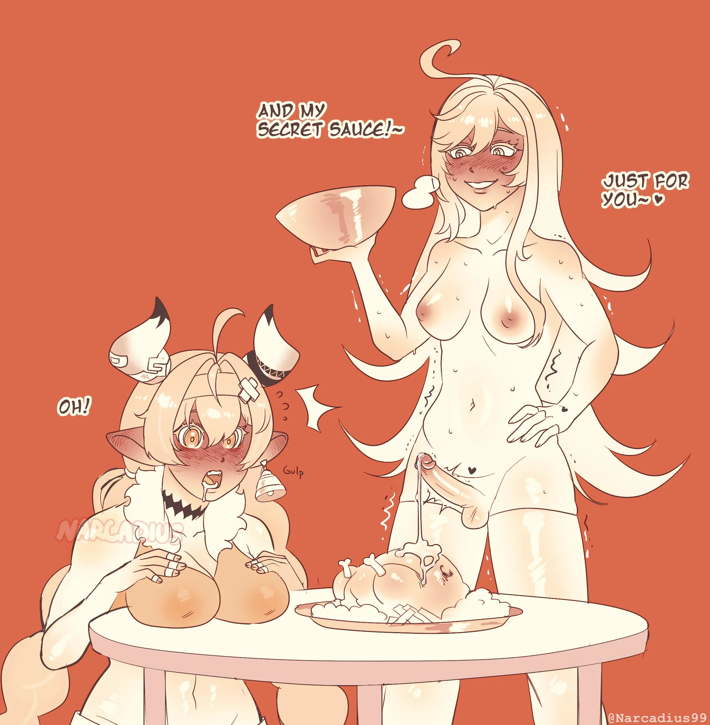 Her homemade glazed chicken