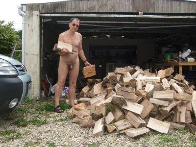 Putting the logs away for the winter