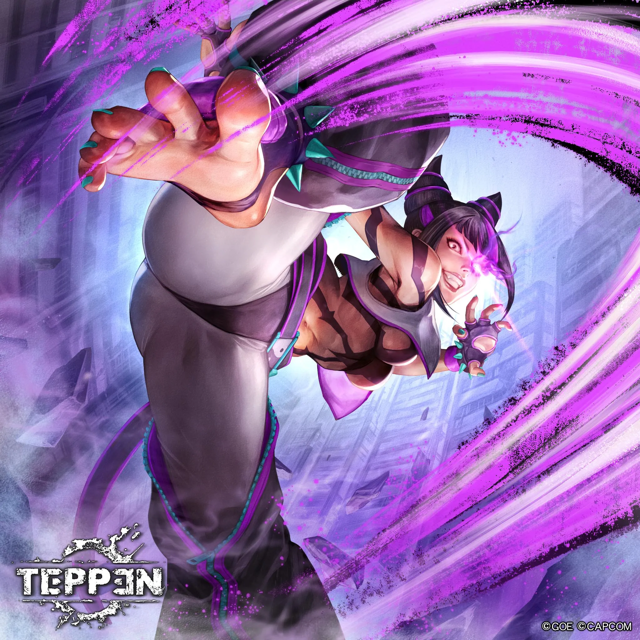 The power of Taekwondo!!!, Juri Han Teppen by greentetra(artstation)