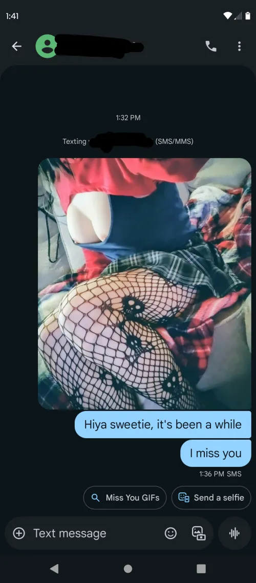 Trying out texting a random number, I hope something good happens