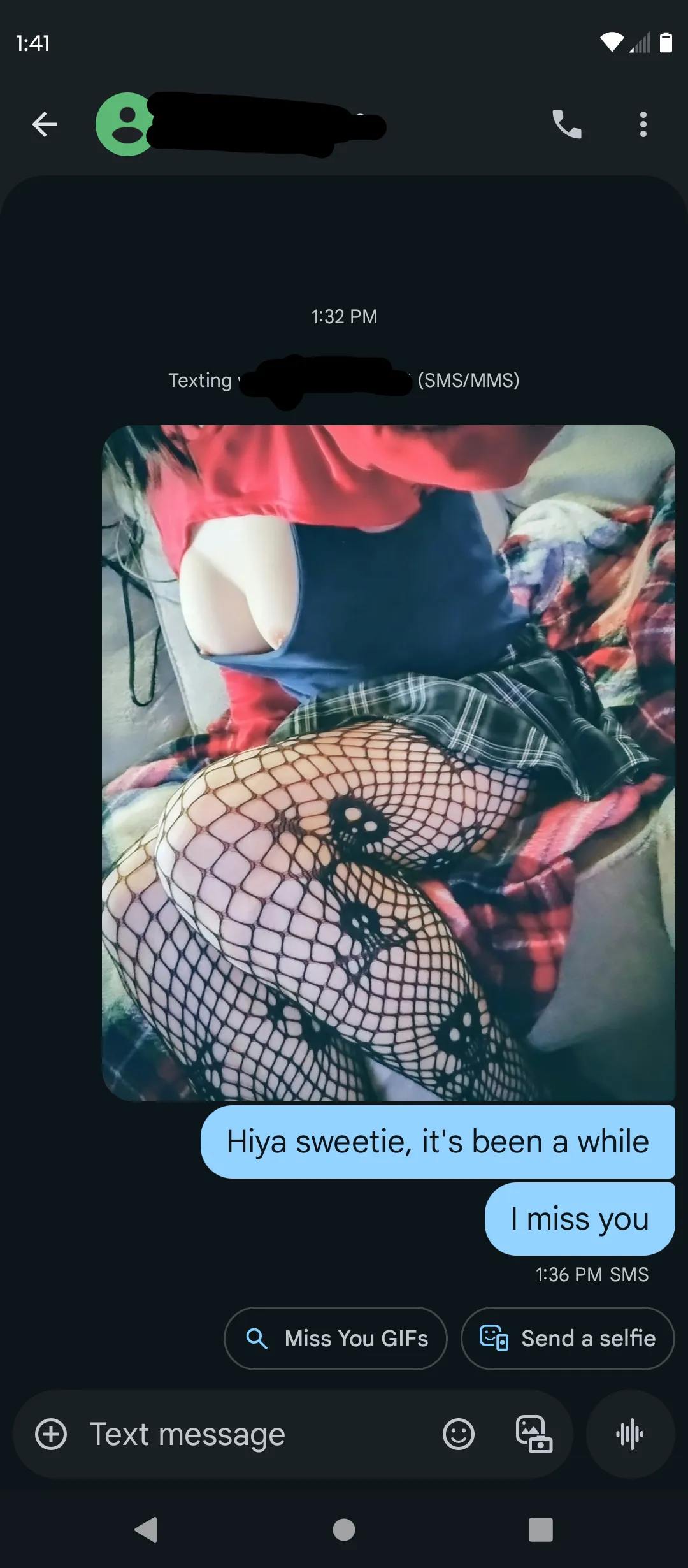 Trying out texting a random number, I hope something good happens