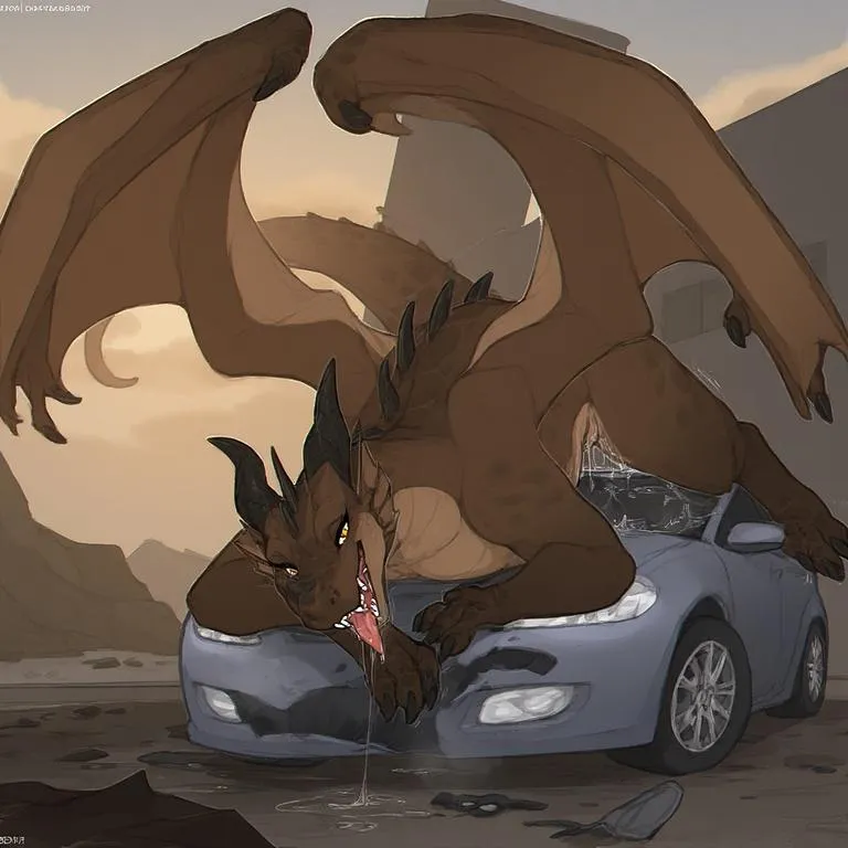 Always provide your dragons with sufficient stimulation else this may end up happening to your car.