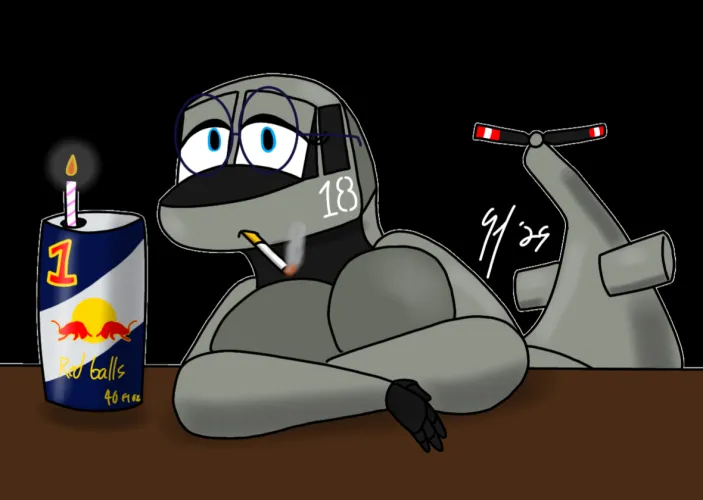 Birthday huey [F] by me