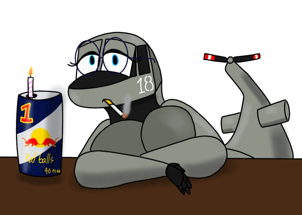 Birthday huey [F] by me