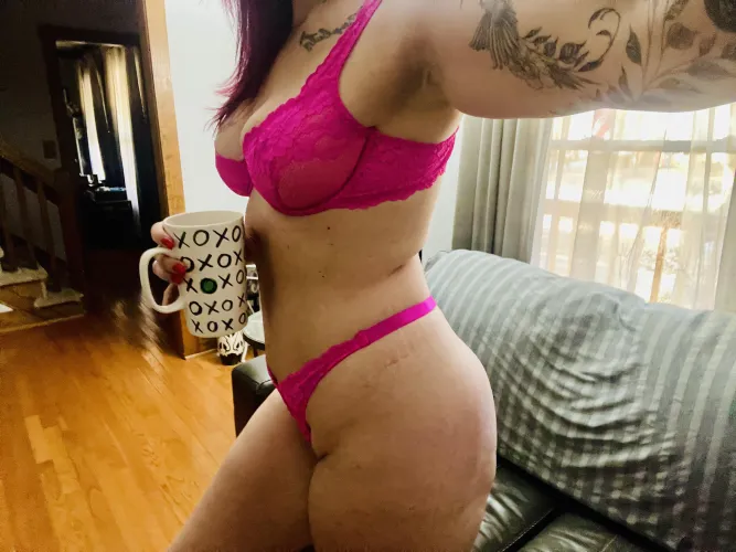 Coffee and lace for breakfast this morning….anyone wanna join me