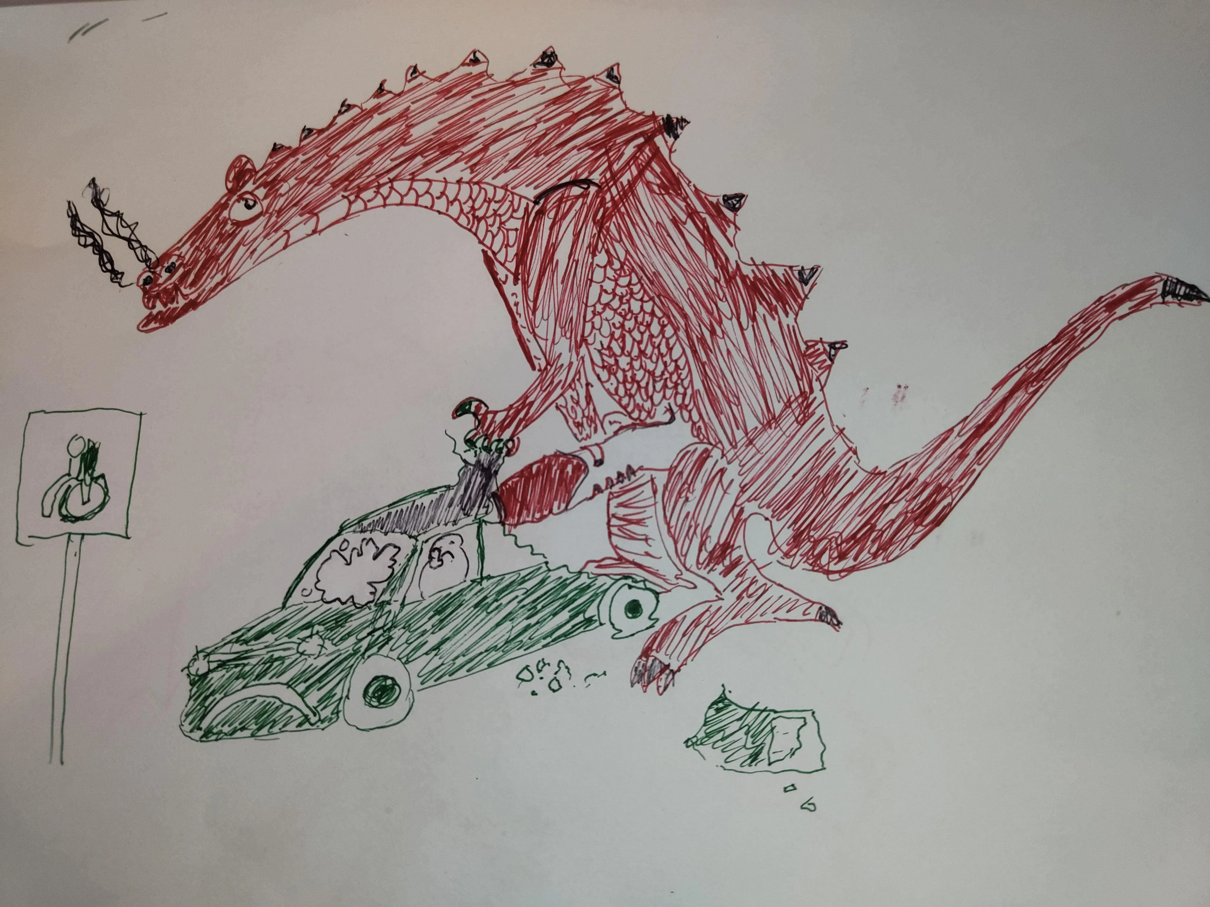 Happy dragon handicar