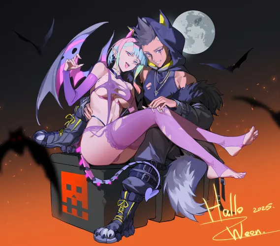 Happy Halloween from Lucy and David (by _M_U_M_E_I_)