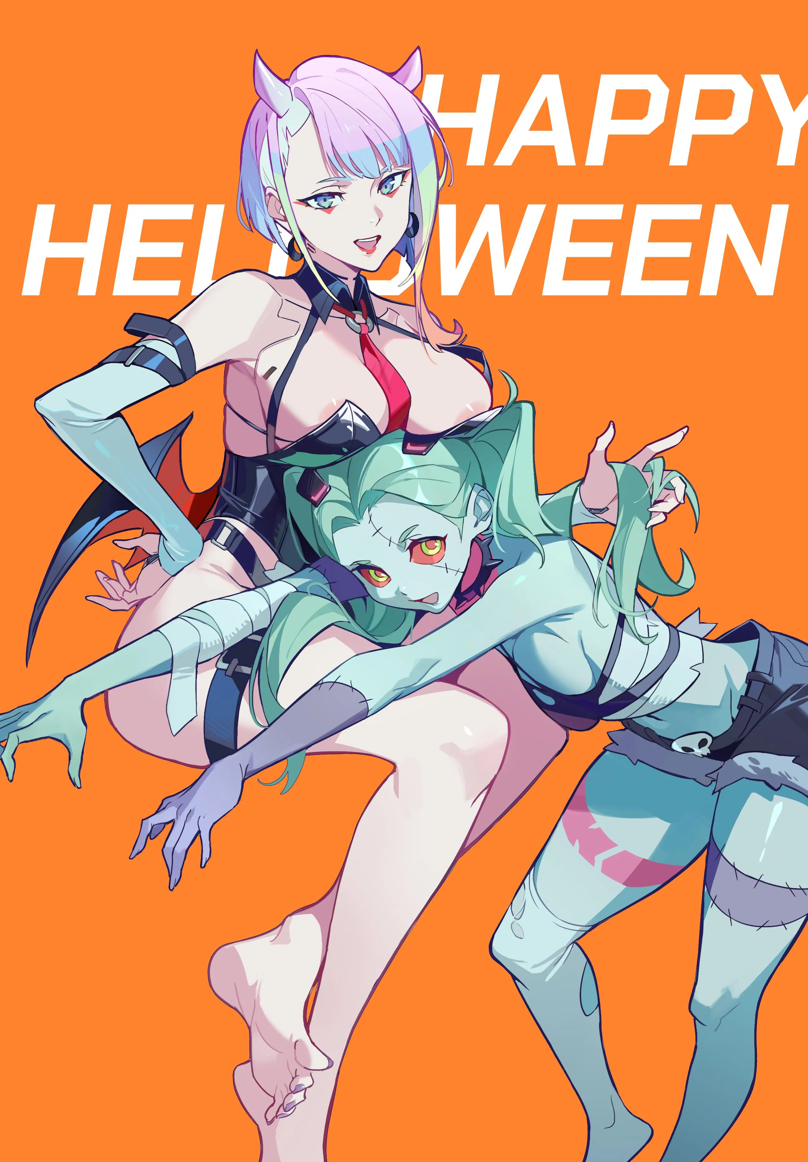 Happy Halloween from Lucy and Rebecca