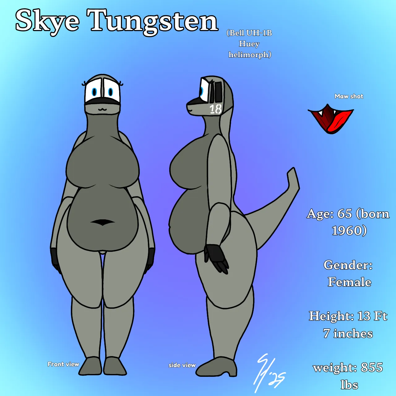 Huey [F] ref sheet