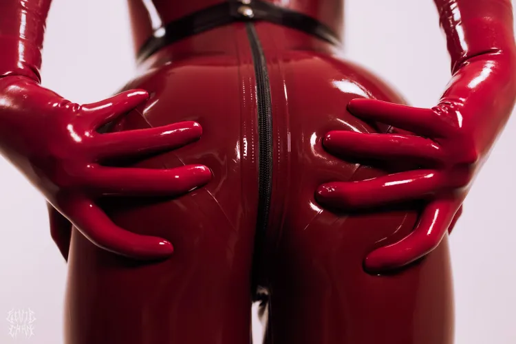 Peach in plum, with a side of dark raspberry