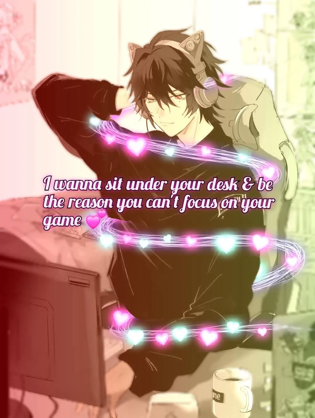 Sneaking under his desk to slowly unzip his jeans and slide them down to his ankles.. let's see how long it takes for him to finish the game and give me the attention I crave 💦 #foreverhisgoodgirl