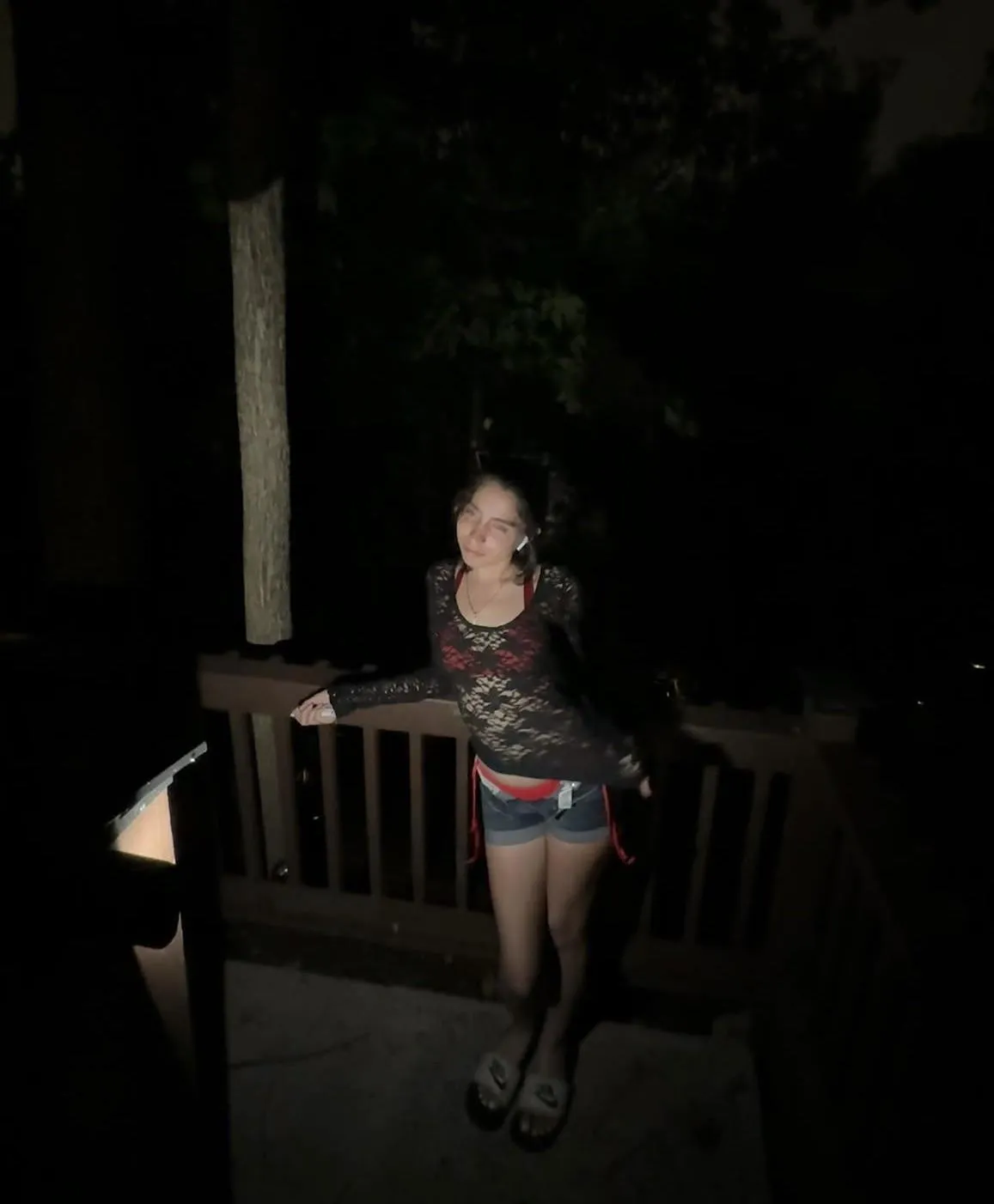 wearing a bikini underneath ;)