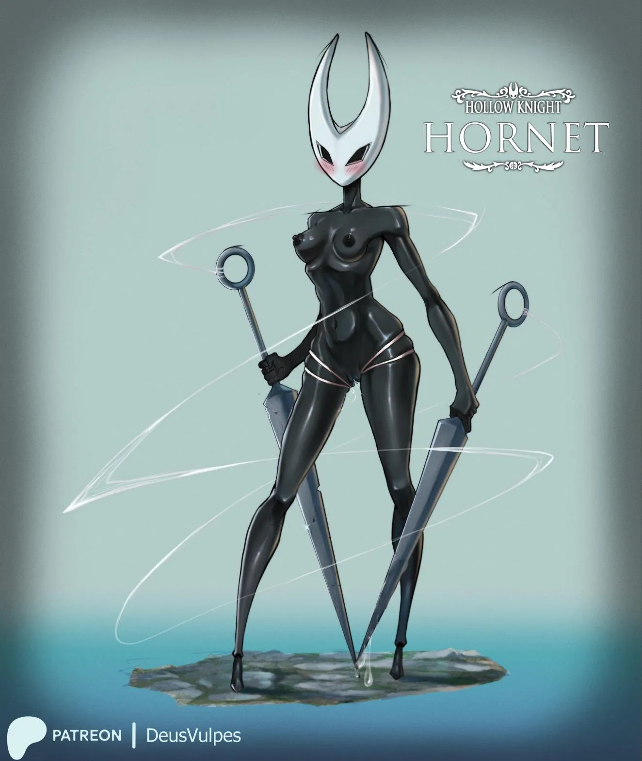 Dual Wielding Hornet!!  (Art by me)