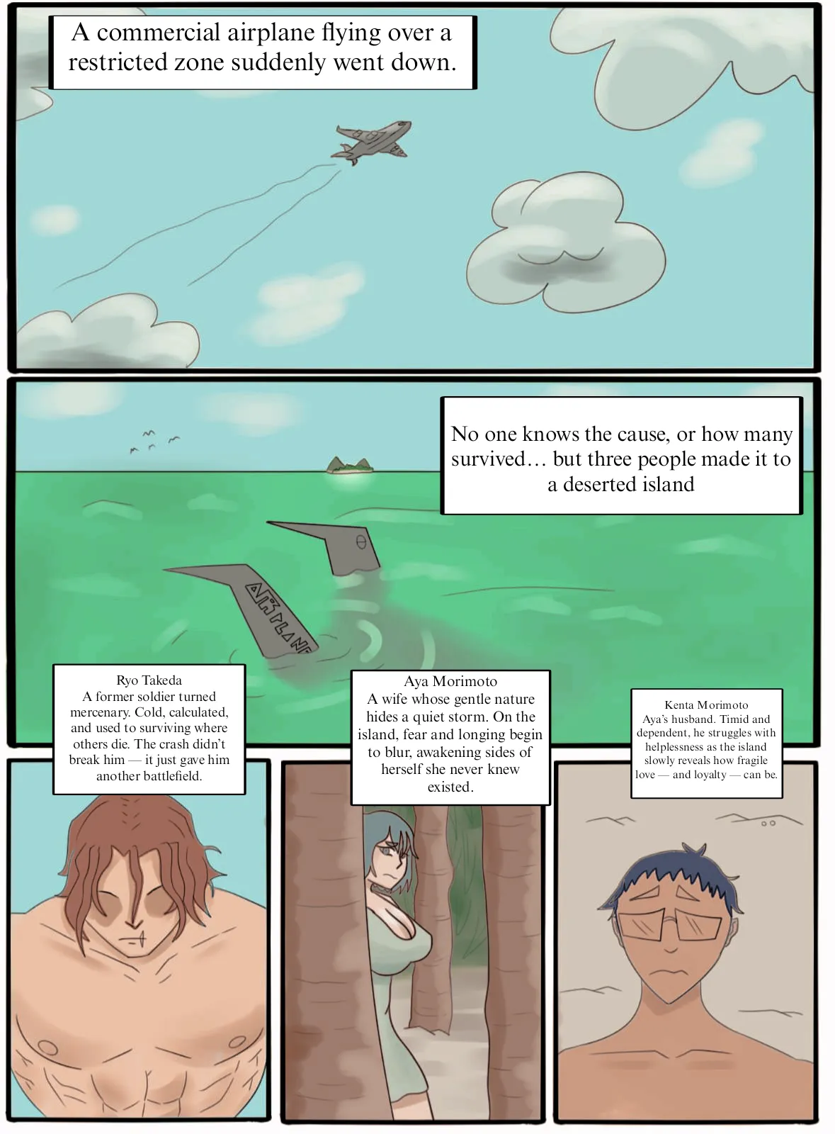 Esposa perdida na ilha, quem deveria encontrar ela primeiro (mangá ntr autoral)