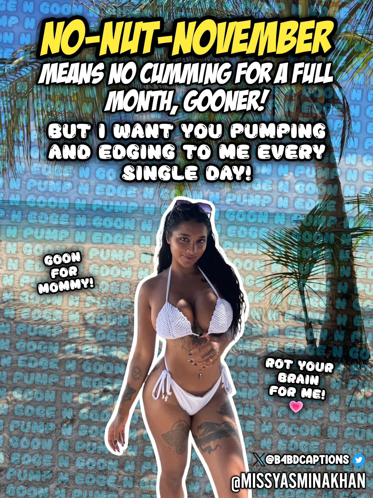 No-Nut-November means WORSHIP PORN MOMMY!